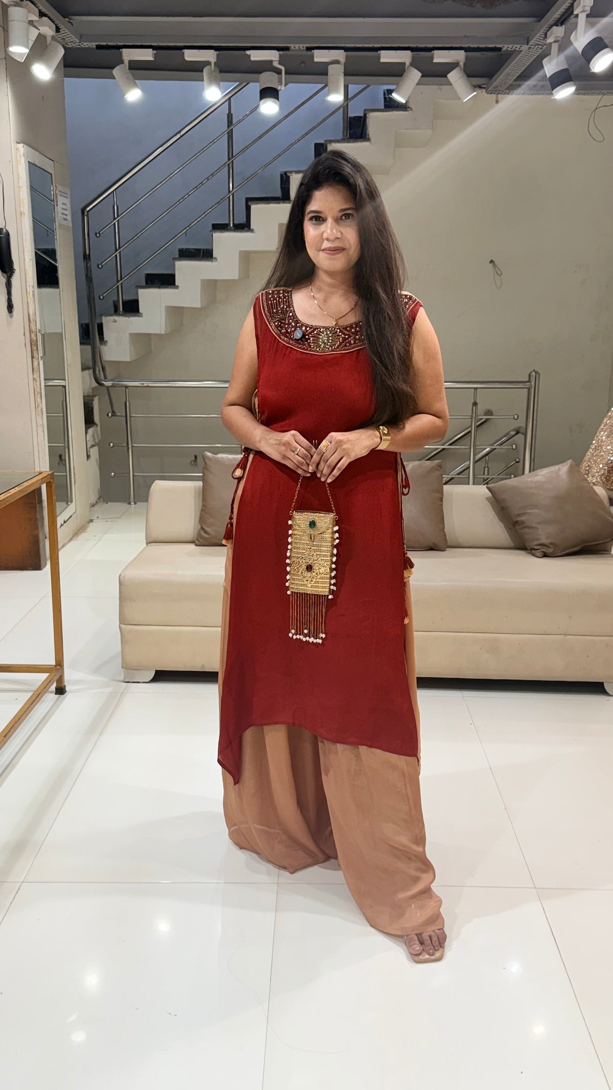 Karwachauth indowestern dress