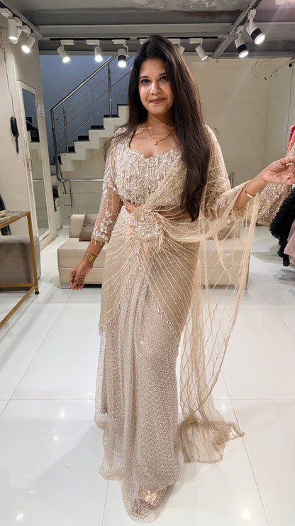 Jannat drape saree