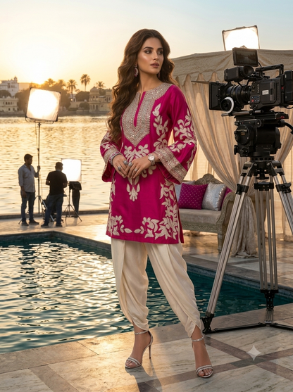 Dola silk tulip co-ord set