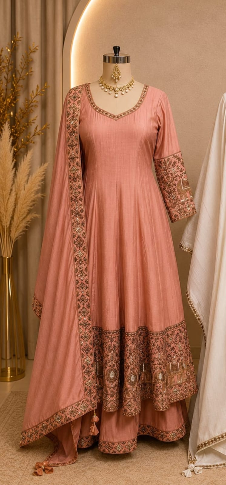 Embellished Anarkali set