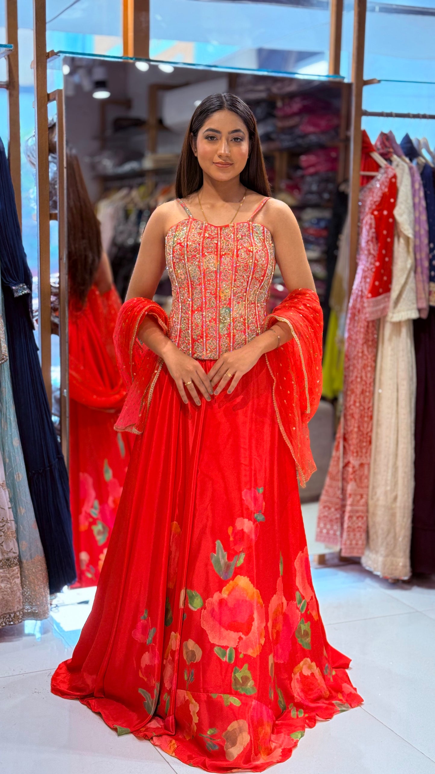 Carnival floral lehenga set