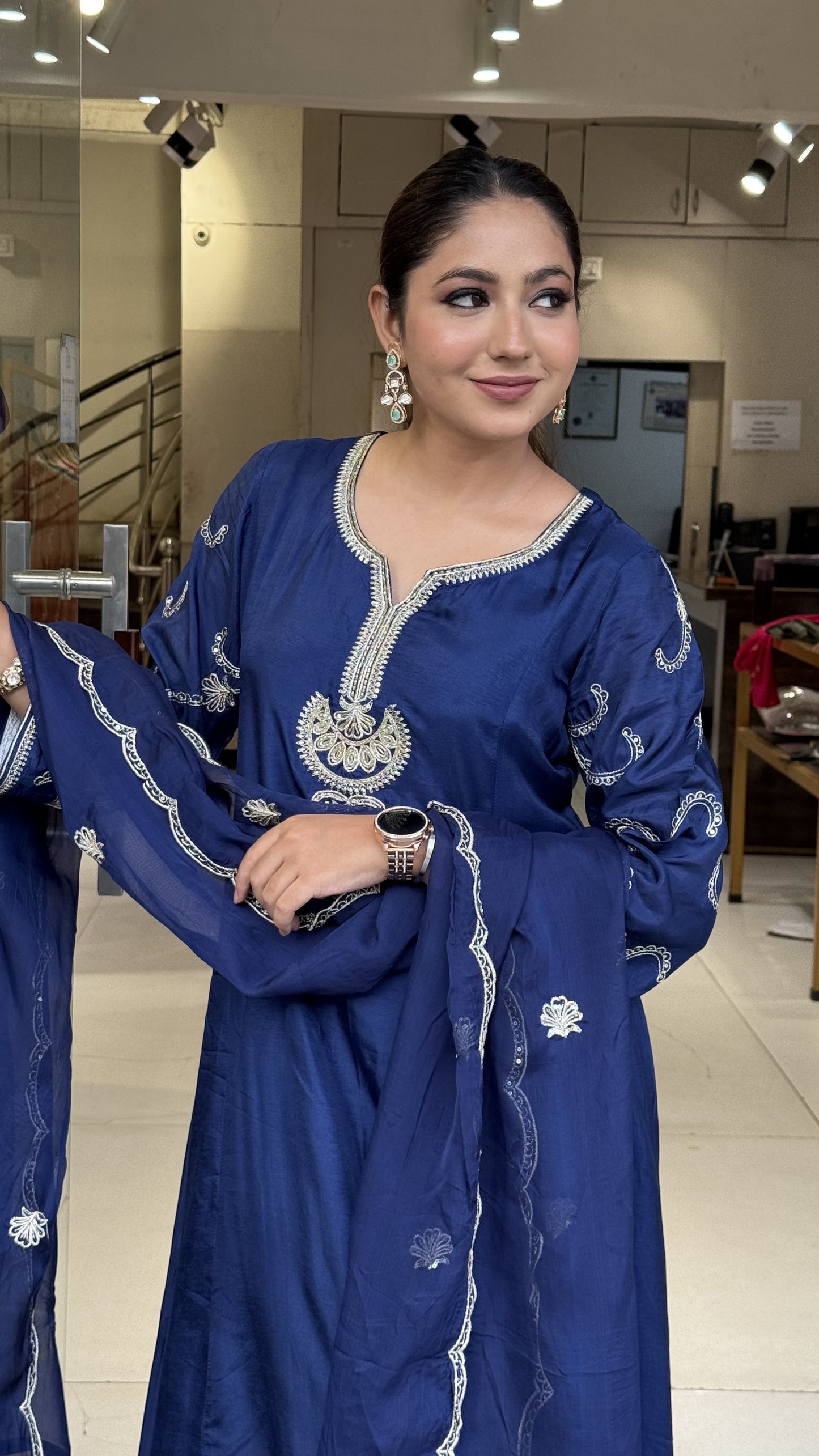 Royal Blue A line 3pc suit