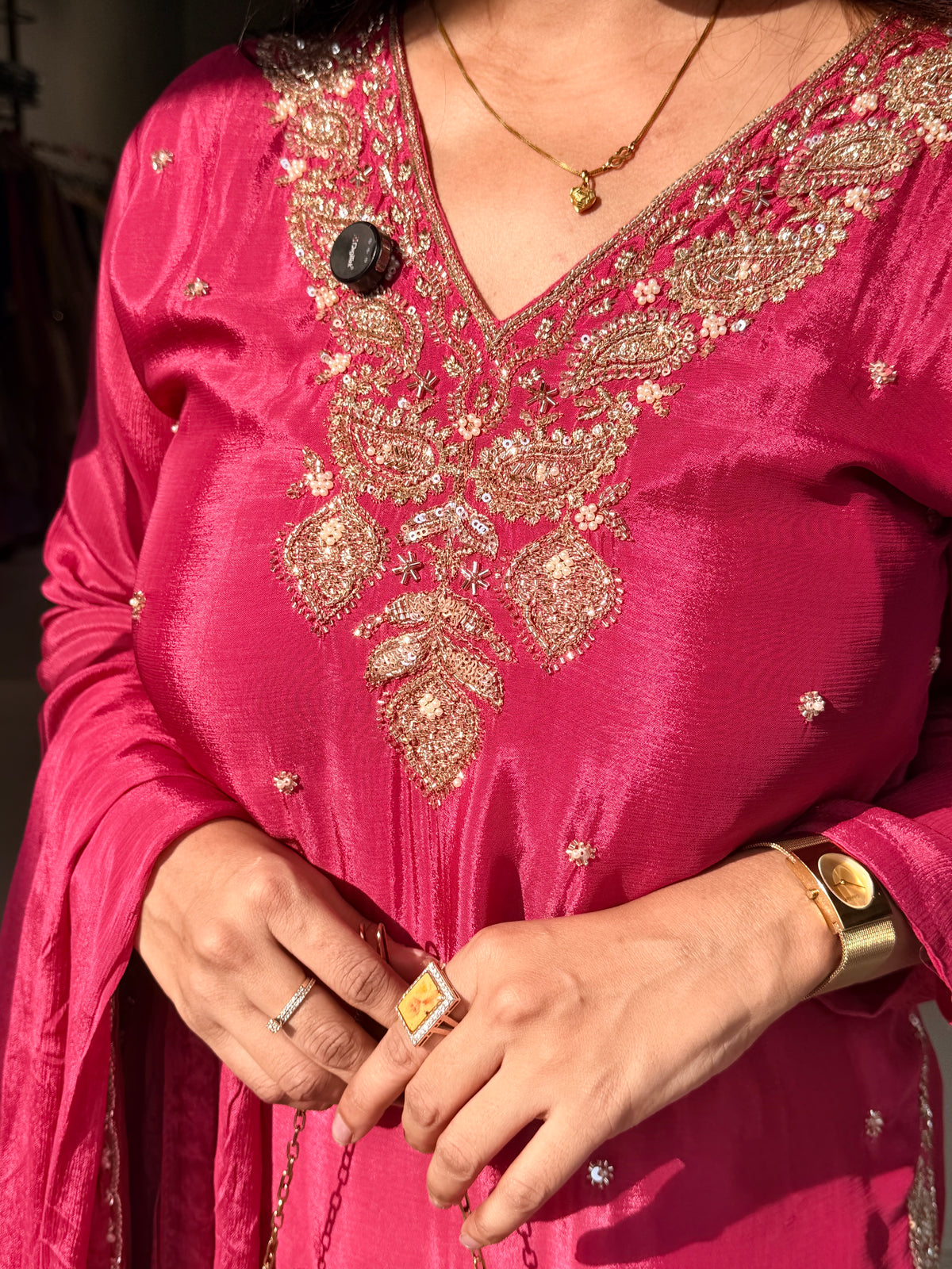 Multi plazzo sharara suit