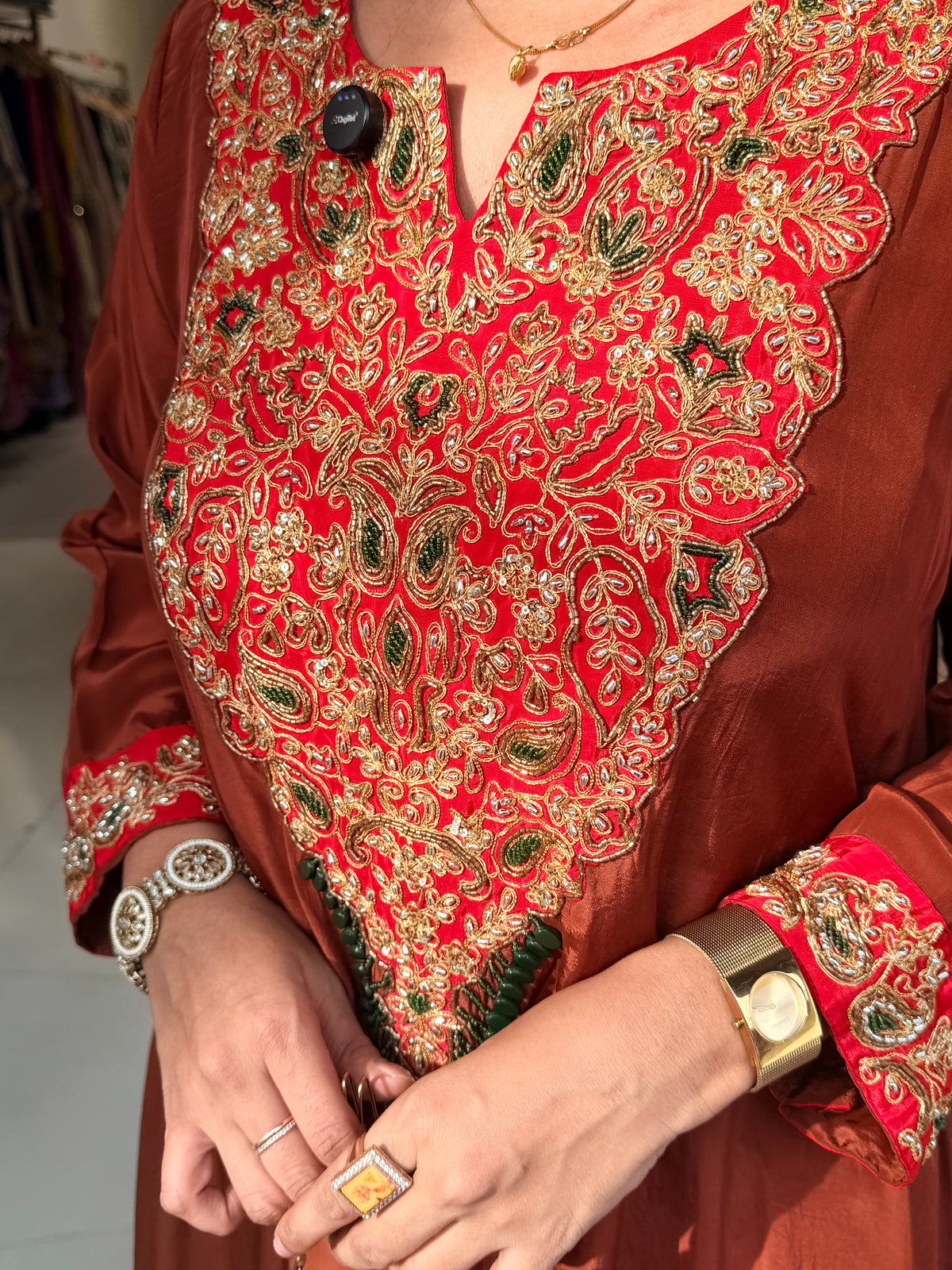 Long kurta crepe co-ord set