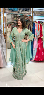 Centre slit indowestwrn dress