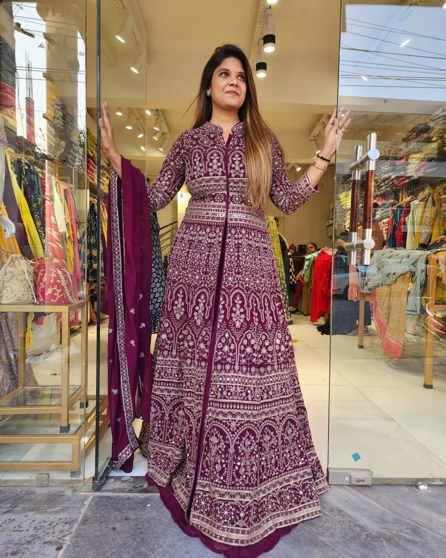 UMRAO JAAN INDO WESTERN EMBROIDED DRESS