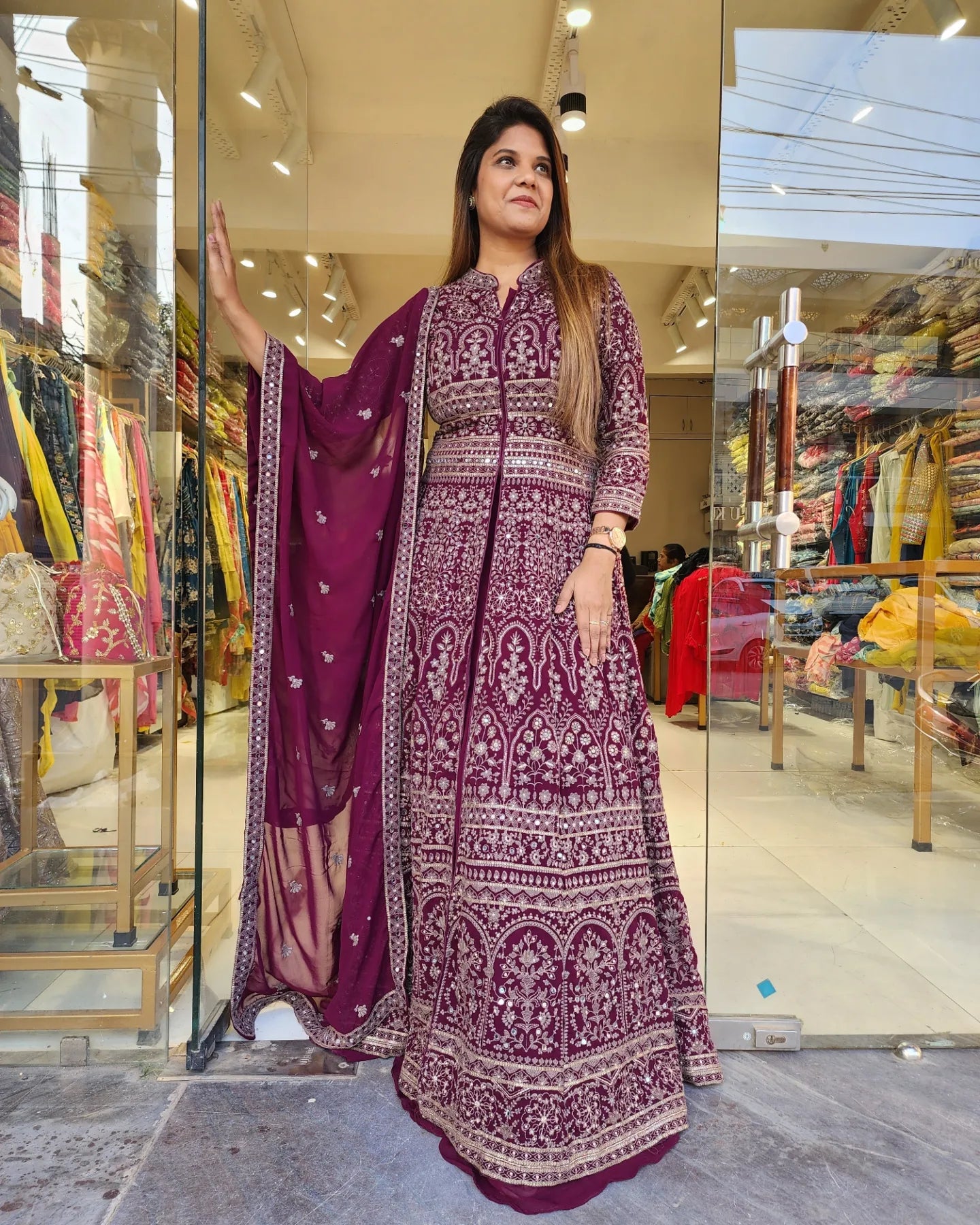 UMRAO JAAN INDO WESTERN EMBROIDED DRESS