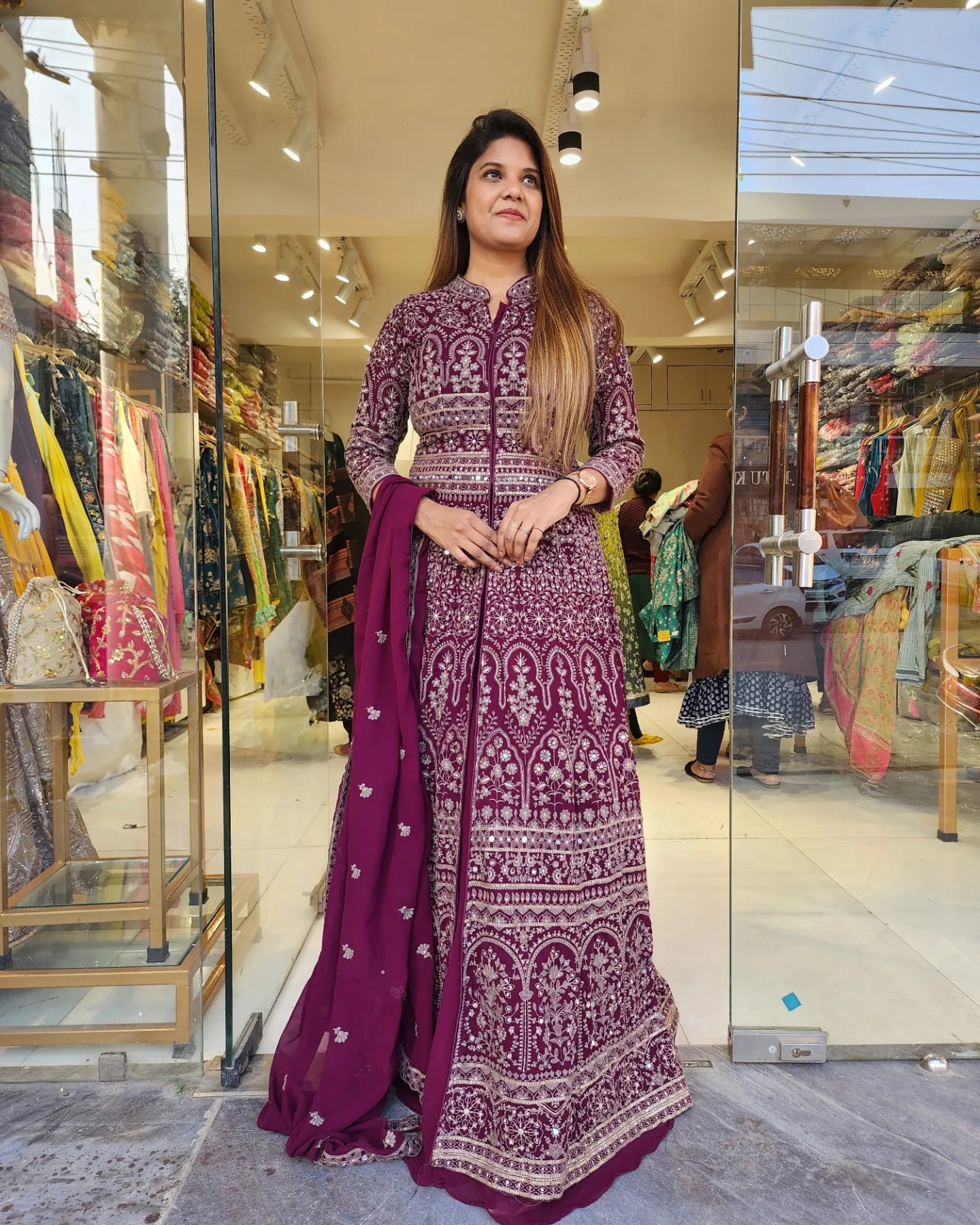 UMRAO JAAN INDO WESTERN EMBROIDED DRESS