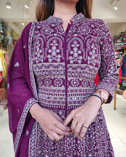 UMRAO JAAN INDO WESTERN EMBROIDED DRESS